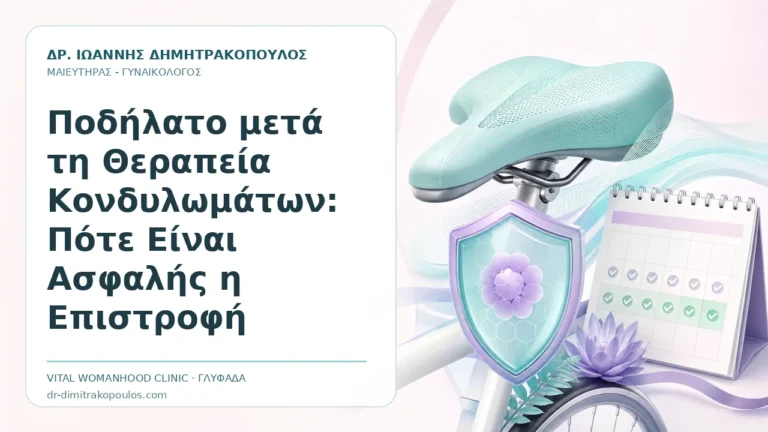 Ποδήλατο μετά τη Θεραπεία Κονδυλωμάτων: Πότε Είναι Ασφαλής η Επιστροφή - Δρ. Ιωάννης Δημητρακόπουλος, Γυναικολόγος Γλυφάδα