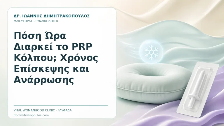 Πόση Ώρα Διαρκεί το PRP Κόλπου; Χρόνος Επίσκεψης και Ανάρρωσης - Δρ. Ιωάννης Δημητρακόπουλος, Γυναικολόγος Γλυφάδα