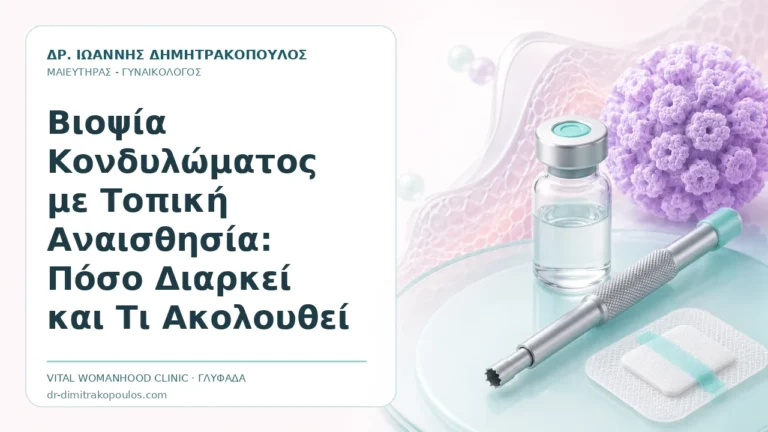 Βιοψία Κονδυλώματος με Τοπική Αναισθησία: Πόσο Διαρκεί και Τι Ακολουθεί - Δρ. Ιωάννης Δημητρακόπουλος, Γυναικολόγος Γλυφάδα