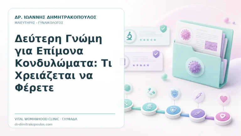 Δεύτερη Γνώμη για Επίμονα Κονδυλώματα: Τι Χρειάζεται να Φέρετε - Δρ. Ιωάννης Δημητρακόπουλος, Γυναικολόγος Γλυφάδα