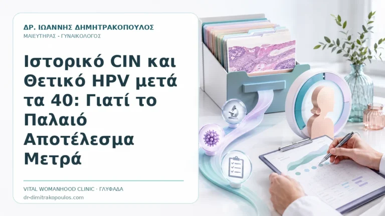 Ιστορικό CIN και Θετικό HPV μετά τα 40: Γιατί το Παλαιό Αποτέλεσμα Μετρά - Δρ. Ιωάννης Δημητρακόπουλος, Γυναικολόγος Γλυφάδα