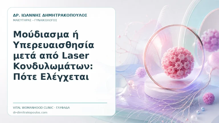 Μούδιασμα ή Υπερευαισθησία μετά από Laser Κονδυλωμάτων: Πότε Ελέγχεται - Δρ. Ιωάννης Δημητρακόπουλος, Γυναικολόγος Γλυφάδα