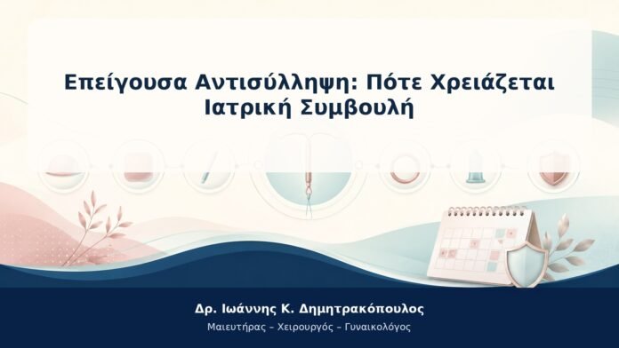 Επείγουσα Αντισύλληψη: Πότε Χρειάζεται Ιατρική Συμβουλή Επείγουσα Αντισύλληψη: Πότε Χρειάζεται Ιατρική Συμβουλή