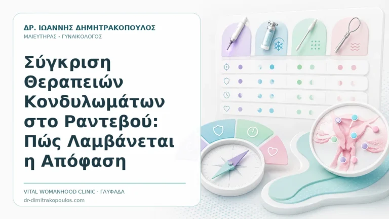 Σύγκριση Θεραπειών Κονδυλωμάτων στο Ραντεβού: Πώς Λαμβάνεται η Απόφαση - Δρ. Ιωάννης Δημητρακόπουλος, Γυναικολόγος Γλυφάδα