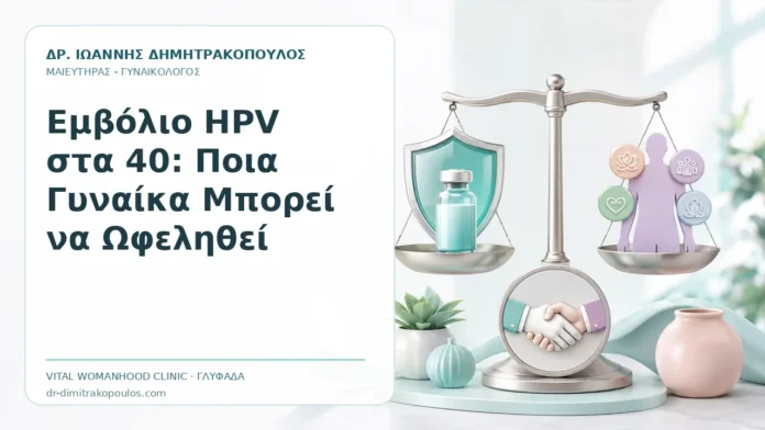 Εμβόλιο HPV στα 40: Ποια Γυναίκα Μπορεί να Ωφεληθεί Εμβόλιο HPV στα 40: Ποια Γυναίκα Μπορεί να Ωφεληθεί - Δρ. Ιωάννης Δημητρακόπουλος, Γυναικολόγος Γλυφάδα