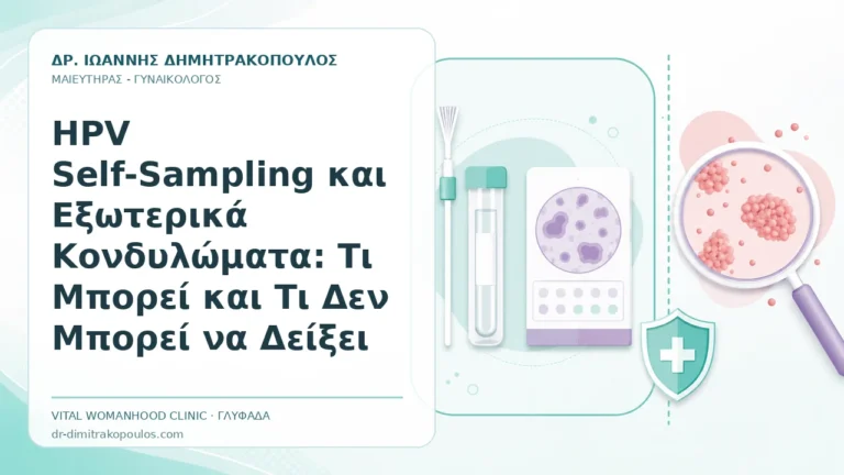 HPV Self-Sampling και Εξωτερικά Κονδυλώματα: Τι Μπορεί και Τι Δεν Μπορεί να Δείξει - Δρ. Ιωάννης Δημητρακόπουλος, Γυναικολόγος Γλυφάδα