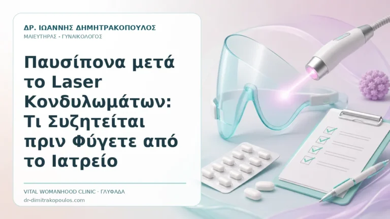 Παυσίπονα μετά το Laser Κονδυλωμάτων: Τι Συζητείται πριν Φύγετε από το Ιατρείο - Δρ. Ιωάννης Δημητρακόπουλος, Γυναικολόγος Γλυφάδα