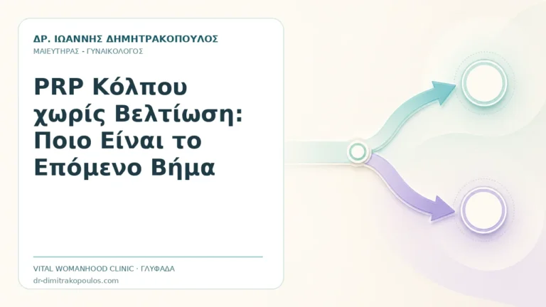 PRP Κόλπου χωρίς Βελτίωση: Ποιο Είναι το Επόμενο Βήμα - Δρ. Ιωάννης Δημητρακόπουλος, Γυναικολόγος Γλυφάδα