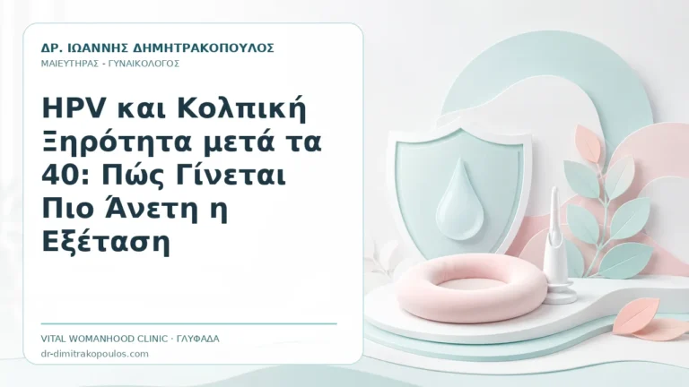 HPV και Κολπική Ξηρότητα μετά τα 40: Πώς Γίνεται Πιο Άνετη η Εξέταση - Δρ. Ιωάννης Δημητρακόπουλος, Γυναικολόγος Γλυφάδα