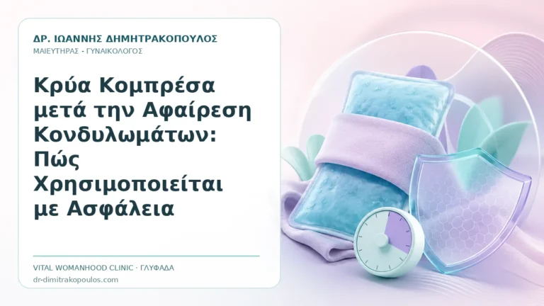 Κρύα Κομπρέσα μετά την Αφαίρεση Κονδυλωμάτων: Πώς Χρησιμοποιείται με Ασφάλεια - Δρ. Ιωάννης Δημητρακόπουλος, Γυναικολόγος Γλυφάδα