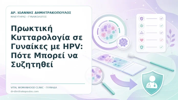 Πρωκτική Κυτταρολογία σε Γυναίκες με HPV: Πότε Μπορεί να Συζητηθεί - Δρ. Ιωάννης Δημητρακόπουλος, Γυναικολόγος Γλυφάδα