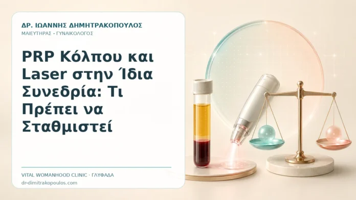 PRP Κόλπου και Laser στην Ίδια Συνεδρία: Τι Πρέπει να Σταθμιστεί PRP Κόλπου και Laser στην Ίδια Συνεδρία: Τι Πρέπει να Σταθμιστεί - Δρ. Ιωάννης Δημητρακόπουλος, Γυναικολόγος Γλυφάδα