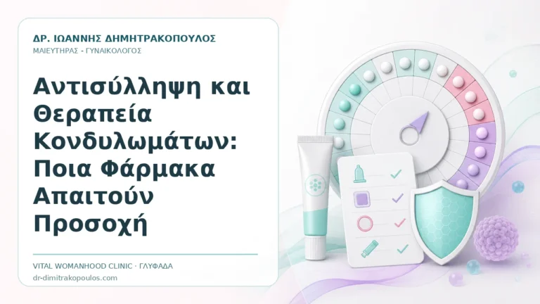 Αντισύλληψη και Θεραπεία Κονδυλωμάτων: Ποια Φάρμακα Απαιτούν Προσοχή - Δρ. Ιωάννης Δημητρακόπουλος, Γυναικολόγος Γλυφάδα