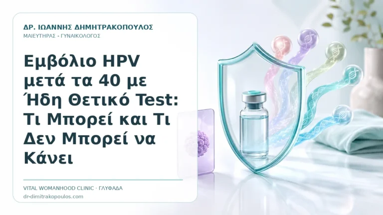 Εμβόλιο HPV μετά τα 40 με Ήδη Θετικό Test: Τι Μπορεί και Τι Δεν Μπορεί να Κάνει - Δρ. Ιωάννης Δημητρακόπουλος, Γυναικολόγος Γλυφάδα