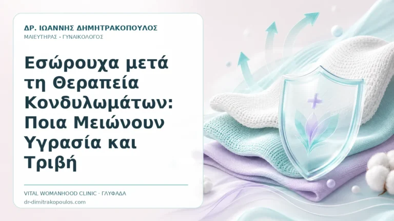Εσώρουχα μετά τη Θεραπεία Κονδυλωμάτων: Ποια Μειώνουν Υγρασία και Τριβή - Δρ. Ιωάννης Δημητρακόπουλος, Γυναικολόγος Γλυφάδα