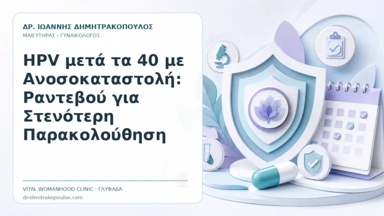 HPV μετά τα 40 με Ανοσοκαταστολή: Ραντεβού για Στενότερη Παρακολούθηση - Δρ. Ιωάννης Δημητρακόπουλος, Γυναικολόγος Γλυφάδα