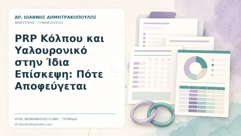 PRP Κόλπου και Υαλουρονικό στην Ίδια Επίσκεψη: Πότε Αποφεύγεται - Δρ. Ιωάννης Δημητρακόπουλος, Γυναικολόγος Γλυφάδα