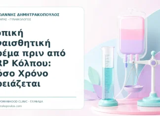 Τοπική Αναισθητική Κρέμα πριν από PRP Κόλπου: Πόσο Χρόνο Χρειάζεται - Δρ. Ιωάννης Δημητρακόπουλος, Γυναικολόγος Γλυφάδα