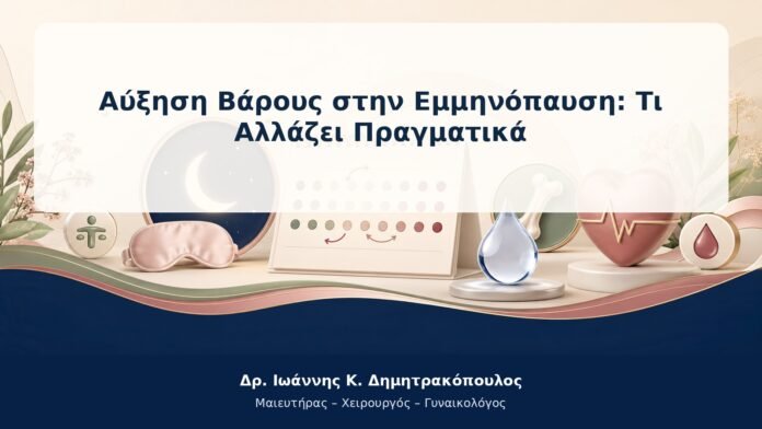 Αύξηση Βάρους στην Εμμηνόπαυση: Τι Αλλάζει Πραγματικά Αύξηση Βάρους στην Εμμηνόπαυση: Τι Αλλάζει Πραγματικά