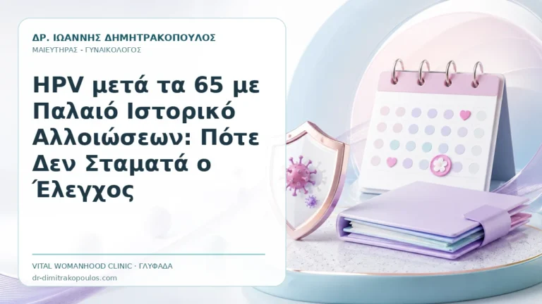 HPV μετά τα 65 με Παλαιό Ιστορικό Αλλοιώσεων: Πότε Δεν Σταματά ο Έλεγχος - Δρ. Ιωάννης Δημητρακόπουλος, Γυναικολόγος Γλυφάδα