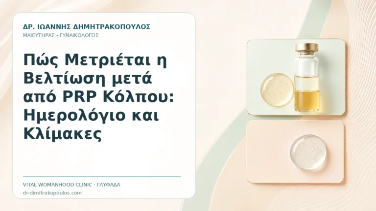 Πώς Μετριέται η Βελτίωση μετά από PRP Κόλπου: Ημερολόγιο και Κλίμακες - Δρ. Ιωάννης Δημητρακόπουλος, Γυναικολόγος Γλυφάδα