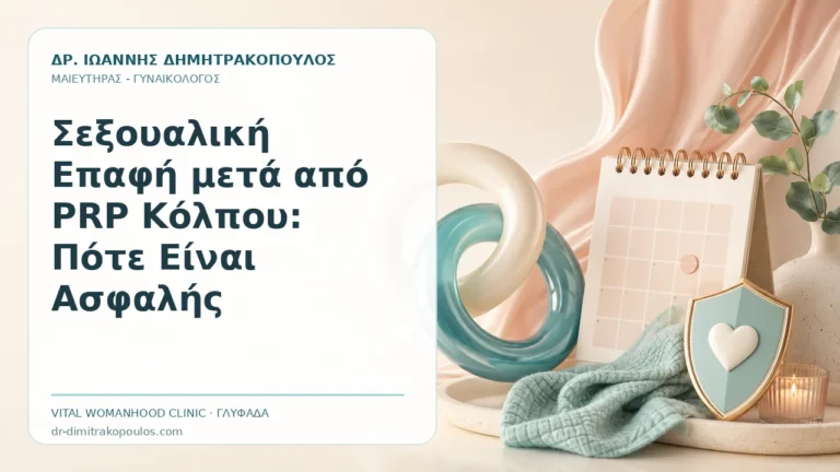 Σεξουαλική Επαφή μετά από PRP Κόλπου: Πότε Είναι Ασφαλής - Δρ. Ιωάννης Δημητρακόπουλος, Γυναικολόγος Γλυφάδα