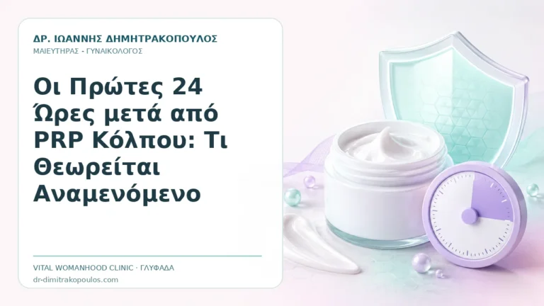 Οι Πρώτες 24 Ώρες μετά από PRP Κόλπου: Τι Θεωρείται Αναμενόμενο - Δρ. Ιωάννης Δημητρακόπουλος, Γυναικολόγος Γλυφάδα
