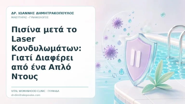 Πισίνα μετά το Laser Κονδυλωμάτων: Γιατί Διαφέρει από ένα Απλό Ντους - Δρ. Ιωάννης Δημητρακόπουλος, Γυναικολόγος Γλυφάδα