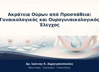 Ακράτεια Ούρων από Προσπάθεια: Γυναικολογικός και Ουρογυναικολογικός Έλεγχος Ακράτεια Ούρων από Προσπάθεια: Γυναικολογικός και Ουρογυναικολογικός Έλεγχος