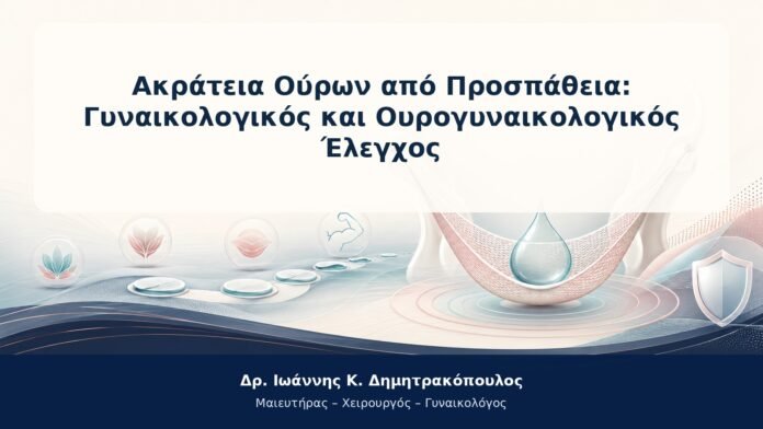 Ακράτεια Ούρων από Προσπάθεια: Γυναικολογικός και Ουρογυναικολογικός Έλεγχος Ακράτεια Ούρων από Προσπάθεια: Γυναικολογικός και Ουρογυναικολογικός Έλεγχος