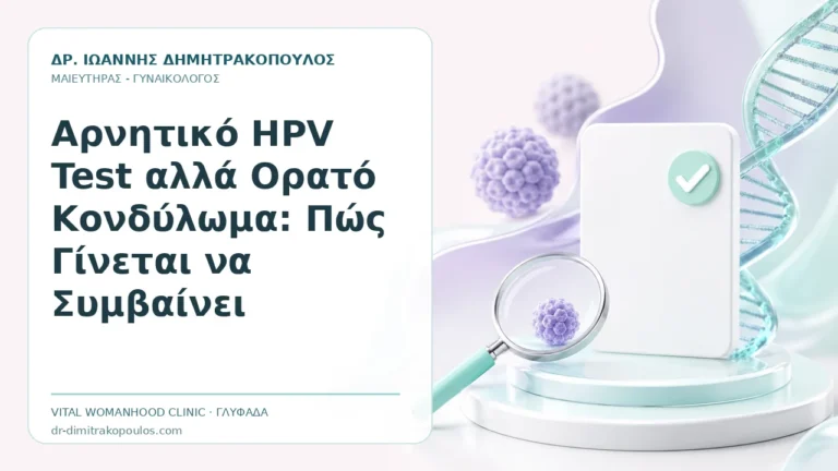 Αρνητικό HPV Test αλλά Ορατό Κονδύλωμα: Πώς Γίνεται να Συμβαίνει - Δρ. Ιωάννης Δημητρακόπουλος, Γυναικολόγος Γλυφάδα