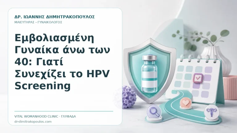 Εμβολιασμένη Γυναίκα άνω των 40: Γιατί Συνεχίζει το HPV Screening - Δρ. Ιωάννης Δημητρακόπουλος, Γυναικολόγος Γλυφάδα