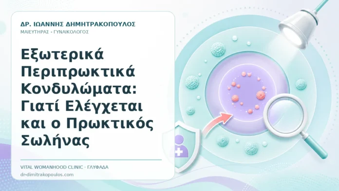 Εξωτερικά Περιπρωκτικά Κονδυλώματα: Γιατί Ελέγχεται και ο Πρωκτικός Σωλήνας - Δρ. Ιωάννης Δημητρακόπουλος, Γυναικολόγος Γλυφάδα