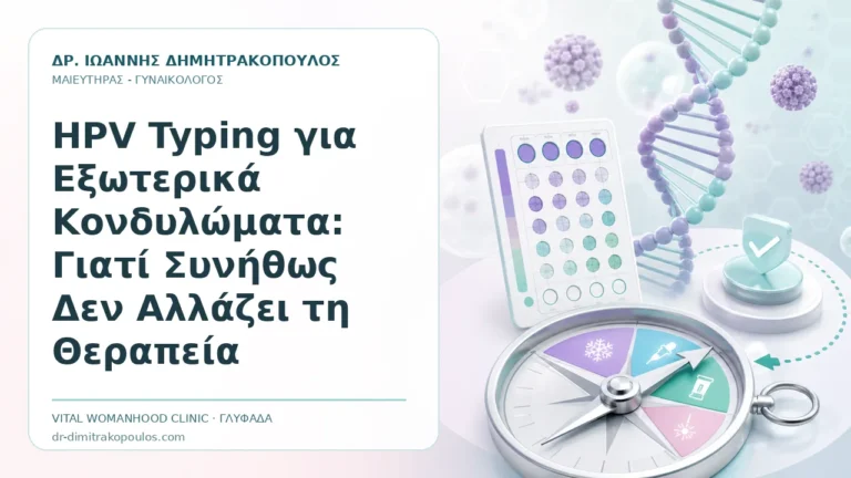 HPV Typing για Εξωτερικά Κονδυλώματα: Γιατί Συνήθως Δεν Αλλάζει τη Θεραπεία - Δρ. Ιωάννης Δημητρακόπουλος, Γυναικολόγος Γλυφάδα