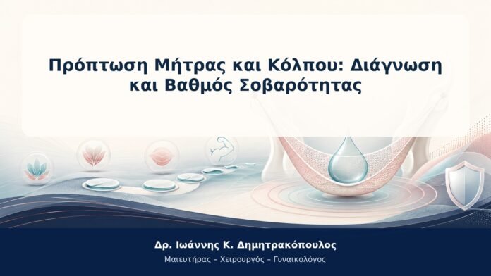 Πρόπτωση Μήτρας και Κόλπου: Διάγνωση και Βαθμός Σοβαρότητας