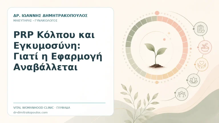 PRP Κόλπου και Εγκυμοσύνη: Γιατί η Εφαρμογή Αναβάλλεται - Δρ. Ιωάννης Δημητρακόπουλος, Γυναικολόγος Γλυφάδα