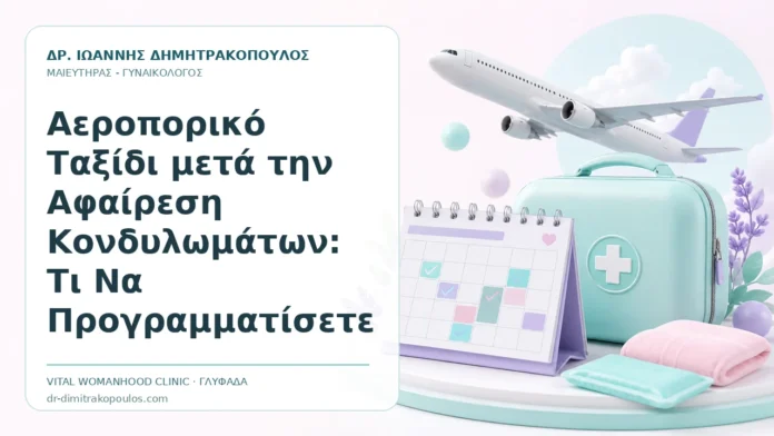 Αεροπορικό Ταξίδι μετά την Αφαίρεση Κονδυλωμάτων: Τι Να Προγραμματίσετε Αεροπορικό Ταξίδι μετά την Αφαίρεση Κονδυλωμάτων: Τι Να Προγραμματίσετε - Δρ. Ιωάννης Δημητρακόπουλος, Γυναικολόγος Γλυφάδα
