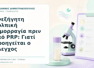 Ανεξήγητη Κολπική Αιμορραγία πριν από PRP: Γιατί Προηγείται ο Έλεγχος - Δρ. Ιωάννης Δημητρακόπουλος, Γυναικολόγος Γλυφάδα