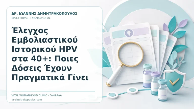 Έλεγχος Εμβολιαστικού Ιστορικού HPV στα 40+: Ποιες Δόσεις Έχουν Πραγματικά Γίνει - Δρ. Ιωάννης Δημητρακόπουλος, Γυναικολόγος Γλυφάδα