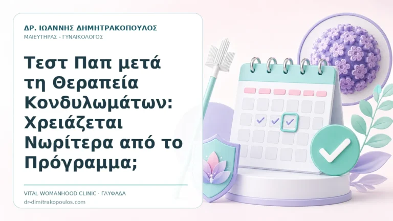 Τεστ Παπ μετά τη Θεραπεία Κονδυλωμάτων: Χρειάζεται Νωρίτερα από το Πρόγραμμα; - Δρ. Ιωάννης Δημητρακόπουλος, Γυναικολόγος Γλυφάδα
