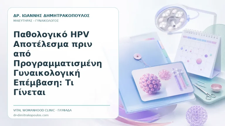 Παθολογικό HPV Αποτέλεσμα πριν από Προγραμματισμένη Γυναικολογική Επέμβαση: Τι Γίνεται - Δρ. Ιωάννης Δημητρακόπουλος, Γυναικολόγος Γλυφάδα