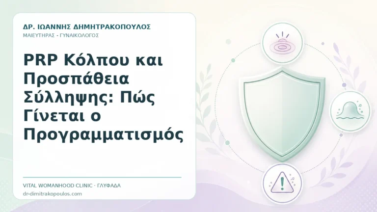 PRP Κόλπου και Προσπάθεια Σύλληψης: Πώς Γίνεται ο Προγραμματισμός - Δρ. Ιωάννης Δημητρακόπουλος, Γυναικολόγος Γλυφάδα