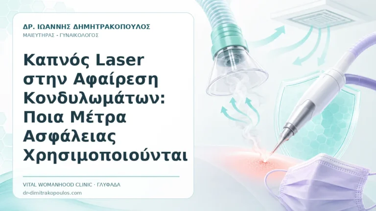 Καπνός Laser στην Αφαίρεση Κονδυλωμάτων: Ποια Μέτρα Ασφάλειας Χρησιμοποιούνται - Δρ. Ιωάννης Δημητρακόπουλος, Γυναικολόγος Γλυφάδα