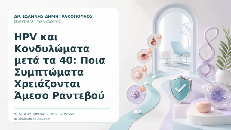 HPV και Κονδυλώματα μετά τα 40: Ποια Συμπτώματα Χρειάζονται Άμεσο Ραντεβού - Δρ. Ιωάννης Δημητρακόπουλος, Γυναικολόγος Γλυφάδα