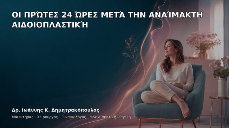 Οι Πρώτες 24 Ώρες μετά την Αναίμακτη Αιδοιοπλαστική - Δρ. Ιωάννης Κ. Δημητρακόπουλος