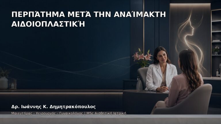 Περπάτημα μετά την Αναίμακτη Αιδοιοπλαστική - Δρ. Ιωάννης Κ. Δημητρακόπουλος