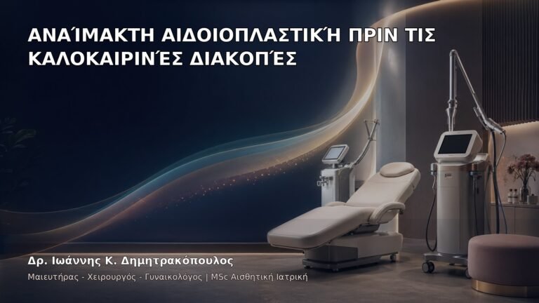 Αναίμακτη Αιδοιοπλαστική πριν τις Καλοκαιρινές Διακοπές - Δρ. Ιωάννης Κ. Δημητρακόπουλος