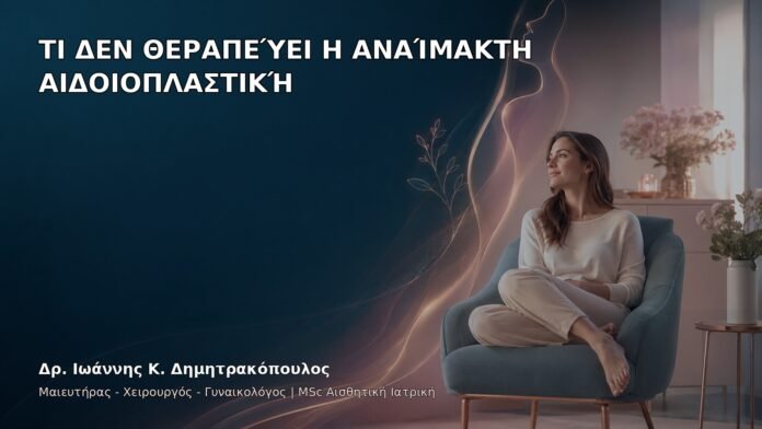 Τι Δεν Θεραπεύει η Αναίμακτη Αιδοιοπλαστική - Δρ. Ιωάννης Κ. Δημητρακόπουλος