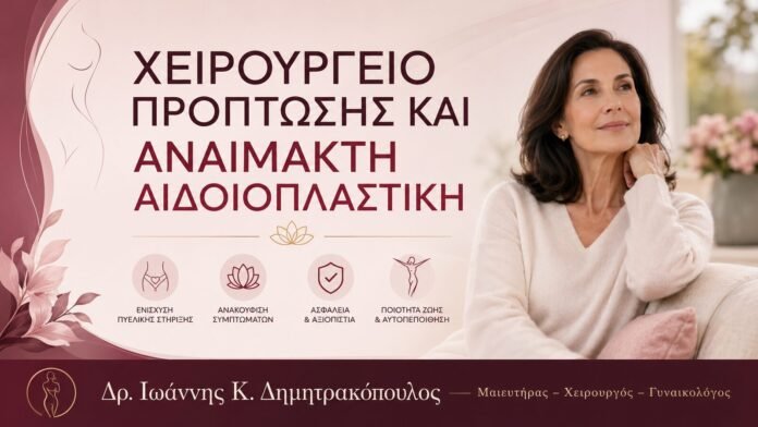 Χειρουργείο Πρόπτωσης και Αναίμακτη Αιδοιοπλαστική – Δρ. Ιωάννης Κ. Δημητρακόπουλος