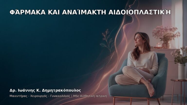 Φάρμακα και Αναίμακτη Αιδοιοπλαστική - Δρ. Ιωάννης Κ. Δημητρακόπουλος